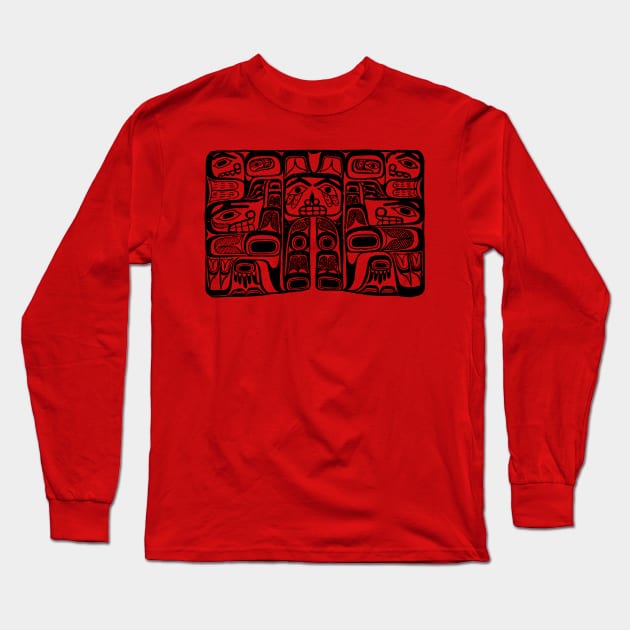 Haida Block Long Sleeve T-Shirt by OHH Baby